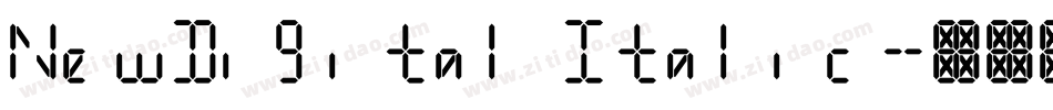 NewDigital Italic字体转换